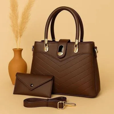 Women's Leather Plain Shoulder Bag