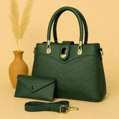 Women's Leather Plain Shoulder Bag