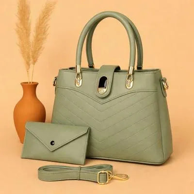 Women's Leather Plain Shoulder Bag