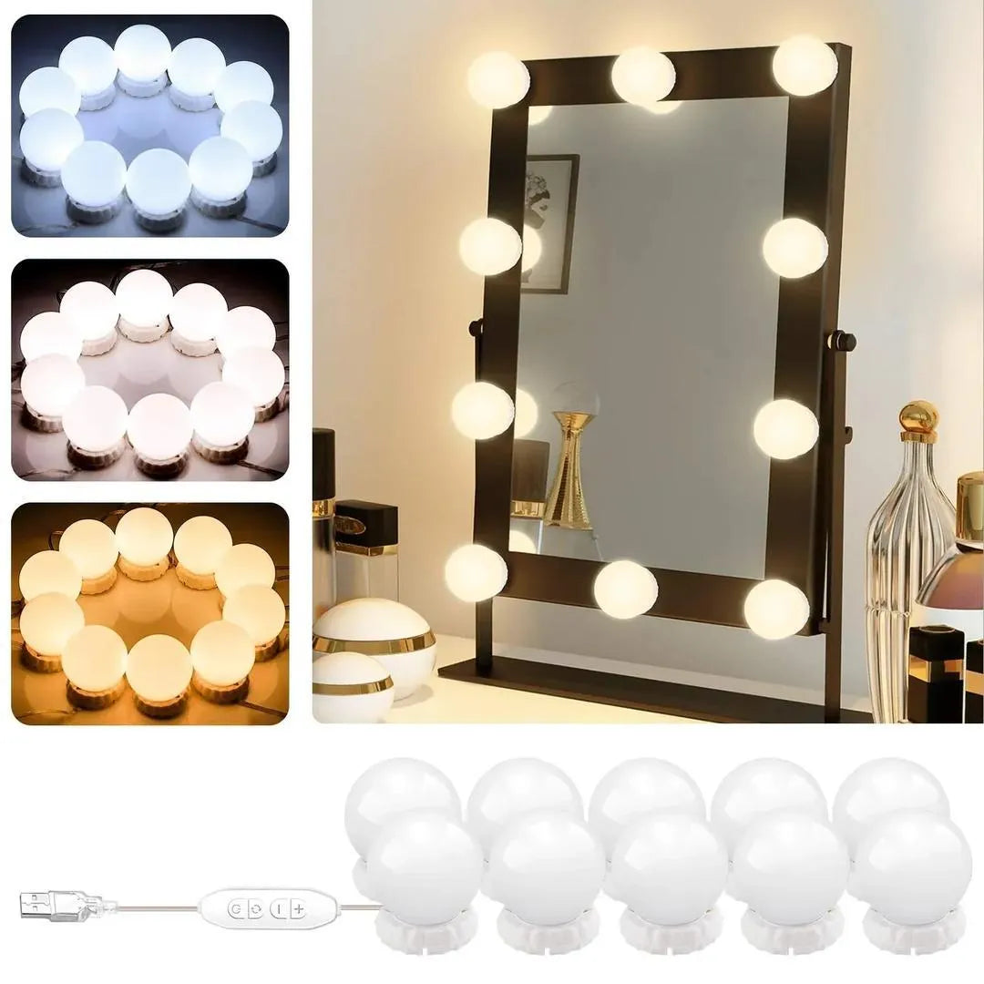 Hollywood Style Led Vanity Mirror Lights Kit 10piece