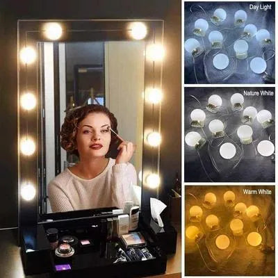 Hollywood Style Led Vanity Mirror Lights Kit 10piece