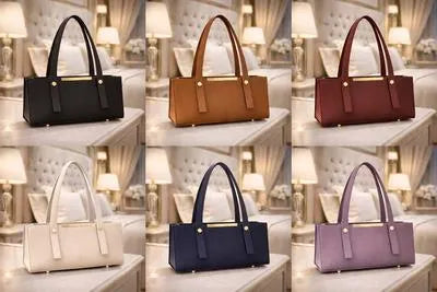Women's Leather Plain Shoulder Bag