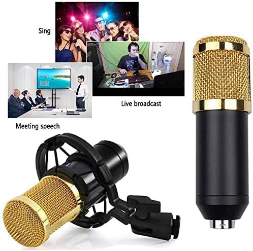 3.1 Professional Condenser Microphone - Podcast Mic Set Condenser Microphone With Rechargeable Auxiliary Background For Karaoke Singing, Youtube Recording Mic Set For Youtube | Mic Kit