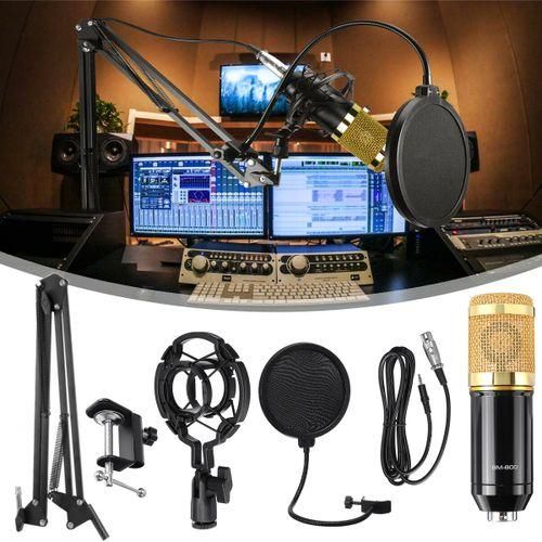 3.1 Professional Condenser Microphone - Podcast Mic Set Condenser Microphone With Rechargeable Auxiliary Background For Karaoke Singing, Youtube Recording Mic Set For Youtube | Mic Kit